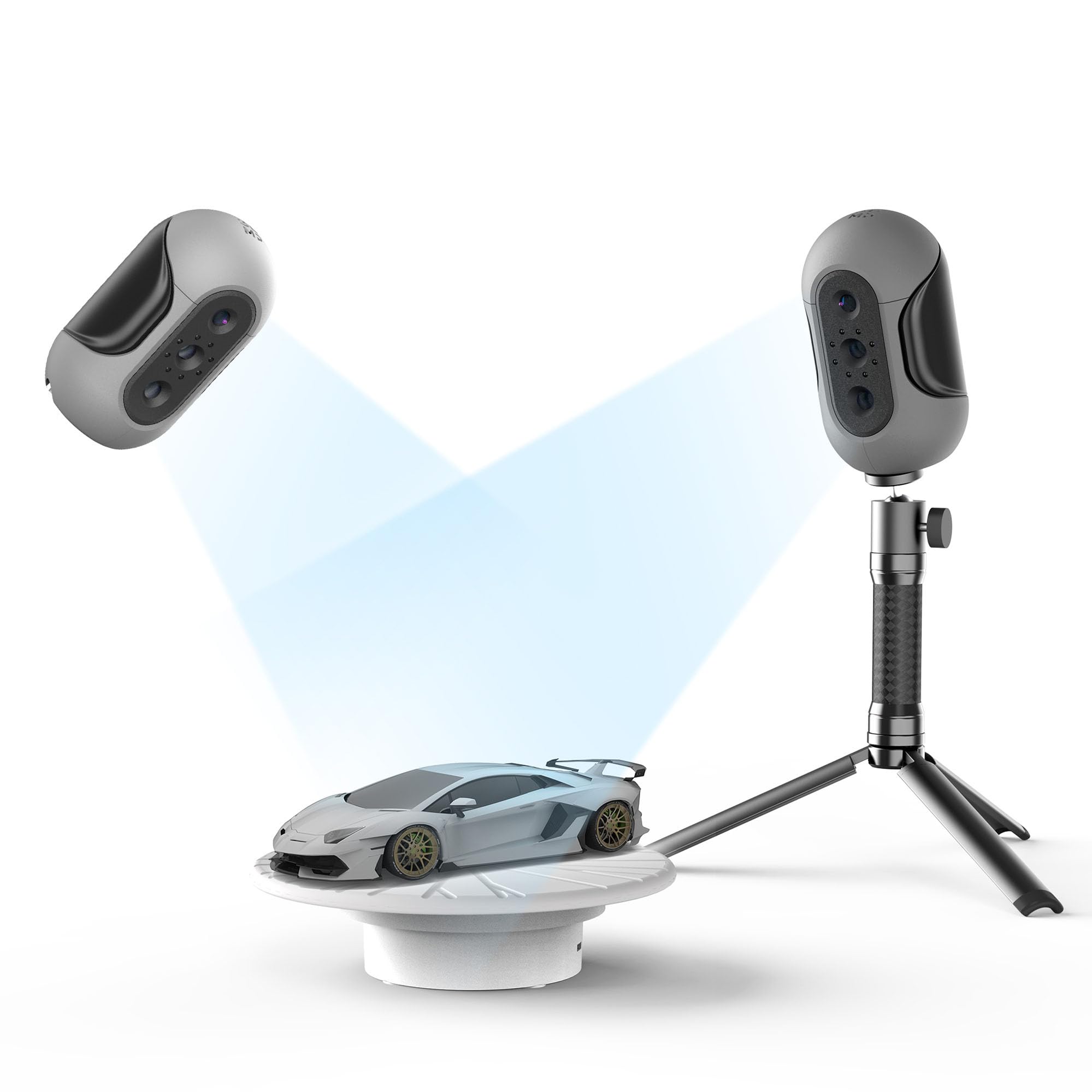 Photo 1 of 3DMakerpro 3D Scanner, Handheld 3D Model Scanners Mole for 3D Printing, 0.05mm Accuracy, 0.1mm Resolution, 10FPS Scanning Speed, Anti-Shake Lenses, Compatible with Win10/MacOS -Premium Kit