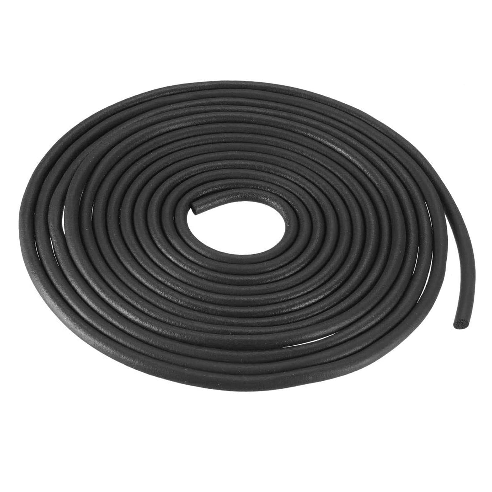 TA-VIGOR EPDM Foam Rubber Seal Weather Strip 3mm(0.12") Diameter x 5 Meters (16.4Ft) Long, Round Solid Foam Strip Rubber Weather Stripping for DIY Gasket, Foam Tubing, Crafts