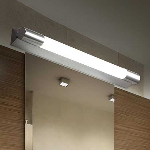 DIDIDD Bad-Spiegel-Lampen-Badezimmer LED-Spiegel-Frontleuchten einfache und moderne Edelstahl