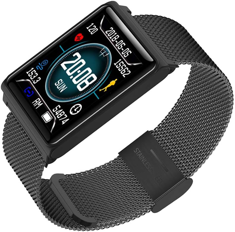 Fitness Trackers for Men with 8 Sports Mode Pedometer IP67 Waterproof Activity Sports Watch with Heart Rate Blood Pressure Sleep Monitor Call SMS SNS Reminder Compatible with Android IOS