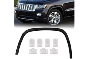 G-PLUS Front Right Passenger Side Fender Trim, Compatible with Jeep Grand Cherokee 2011-2016, Black Plastic Wheel Opening Molding Trim 1pc Fender Flare ‎1MP39RXFAE, CH1290106