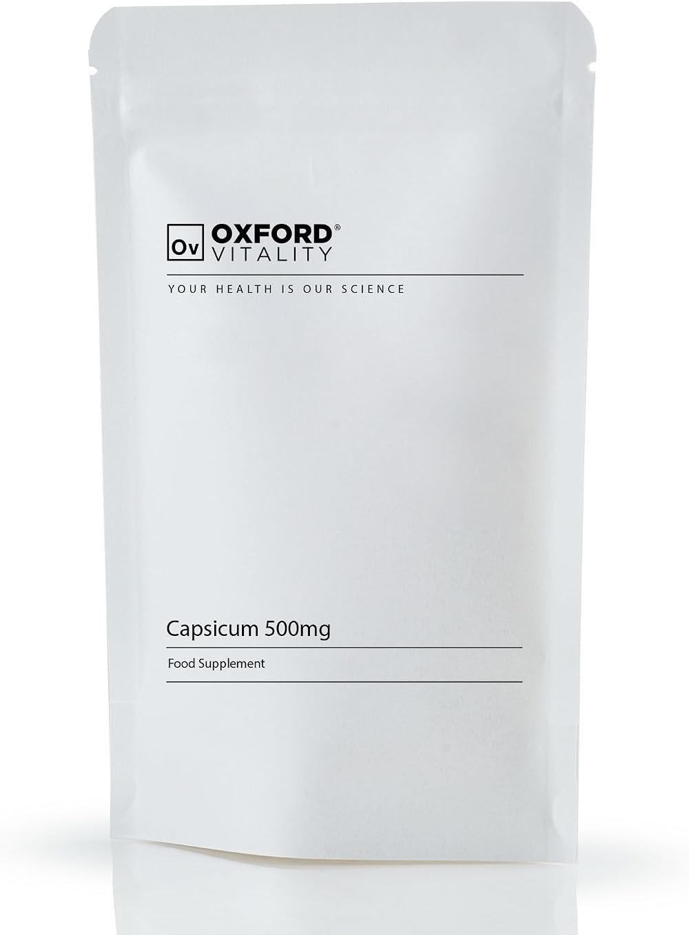 Oxford Vitality Capsicum Tablets 500mg | Vegan High Strength Supplement