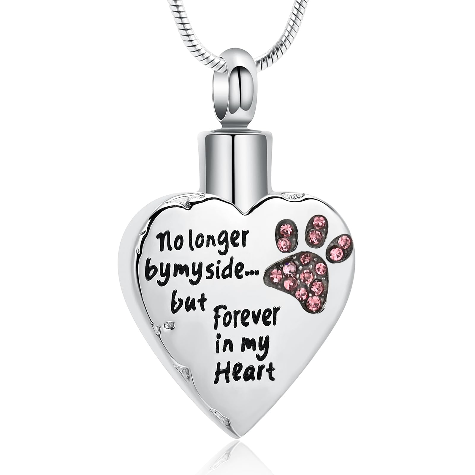memorial jewelry Your Wings were Ready,But My Heart was Not Stainless Steel Carved Locket Cremation Urn Necklace for Pet Dog Cats