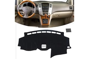 KEYOOG Dashboard Cover Dash Mat Fit for 2009-2004 Le-xus RX,06-04 RX330,09-07 RX350,08-06 RX400h,Car Dash Board Mat Anti-Glare Carpet,Non-Slip Pad Sunshield Protector (Black)