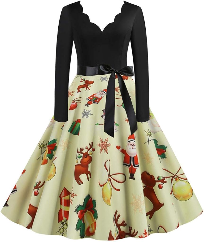 black christmas dress with sleeves