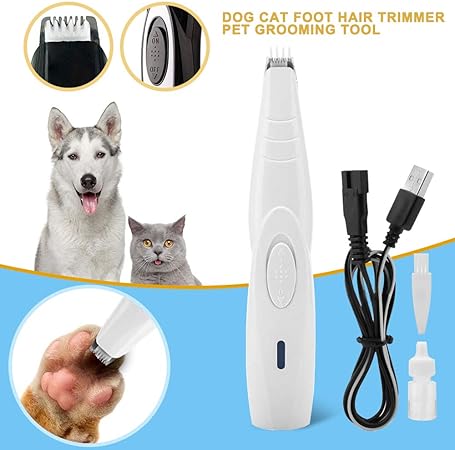 Gemmry Electrique Animal De Compagnie Chien Chat Tondeuse Pour Les Pieds Patte Tondeuse A Ongles Coupe Chat Machine De Cisaillement Ciseaux De Rasoir Rechargeable Usb Amazon De Kuche Haushalt