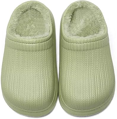 green bedroom slippers