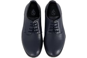 SIRRI Boys Derby Mat Lace Up Formal Dress Shoes Formal Wedding Prom Footwear