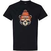 Chicago Bear Shirt Graphic Sunglasses Vintage Tee | Trendy City Apparel, Premium Soft Cotton Fabric, Oversized Unisex Fit, Cool Bear Aesthetic, Ideal For Everyday Wear