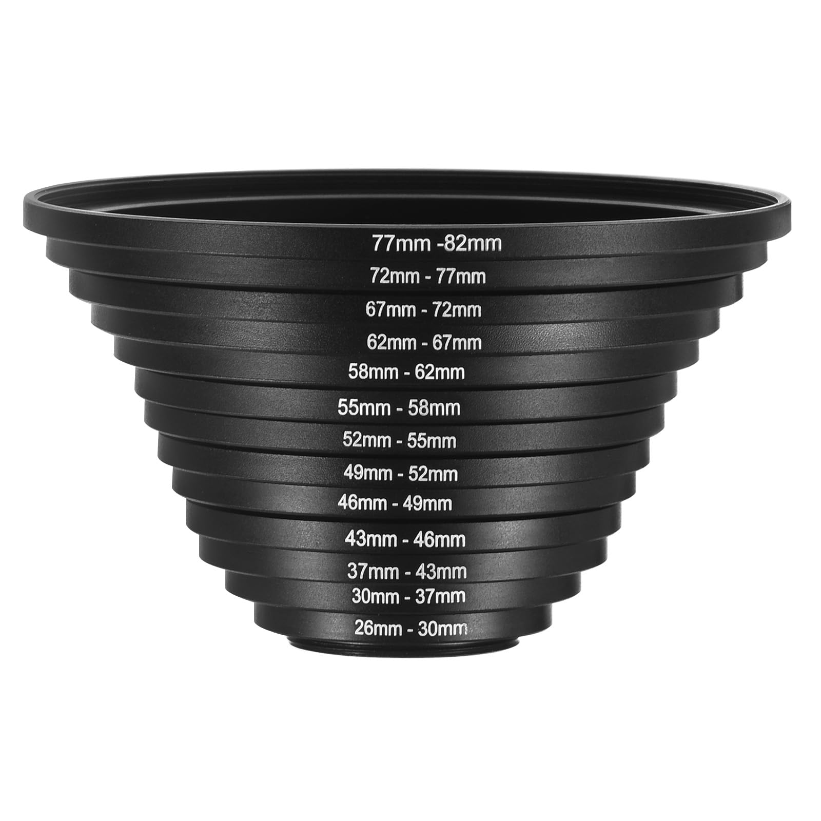 PATIKIL 13pcs Step Up Ring, Camera Lens Filter Adapter Ring Aluminum Filter Ring Adapter Set for Camera Lens Hood, 72-77MM, 77-82MM