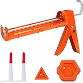 Holothurian Caulking Gun, Caulk Gun No Drip,Sealant Finishing Tool Grout Scraper for Kitchen Bathroom Window Sink Joint, 1/10