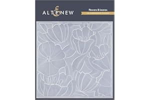Altenew Flowers & Leaves 3D Embossing Folder, Easy to Use Embossing Folders for Paper Crafting, Three-Dimensional Projects, Card Making, Scrapbooking, Journaling