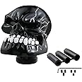 Bashineng Skull Shift Knob Transmissions Gear Shifter Stick Handle Shifting Lever Fit Most Manual Automatic Cars Truck SUV (Black)