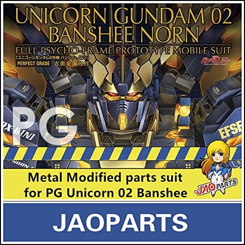 JAOparts Metal Modified parts set for Bandai PG 1/60 RX-0 Unicorn 02 Gundam Banshee