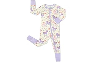 babee Reshinee Bamboo Viscose Convertible Baby Footies Pajamas, footies for babies, Zipper Pajamas Baby Girls 0-24M