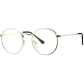 Pro Acme Classic Round Metal Clear Lens Glasses Frame Unisex Circle Eyeglasses