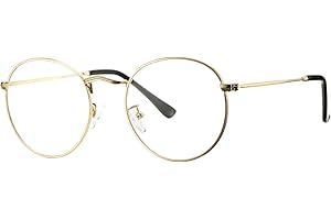 Pro Acme Classic Round Metal Clear Lens Glasses Frame Unisex Circle Eyeglasses