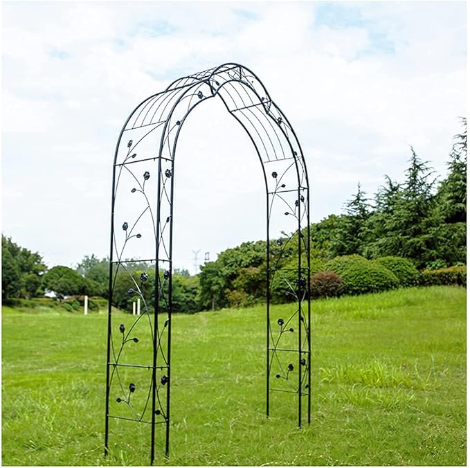 Wrought Iron Outdoor Archway,EuropeanStyle Courtyard Garden Arch for
