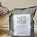 MOSO NATURAL Air Purifying Bag 500g. Odor Eliminator, Odor Absorber for Kitchens and Bedrooms. Charcoal Color