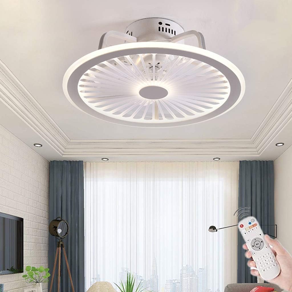 LKSS Fan Ceiling Light Ceiling Fan with LED Lighting and Remote Control Invisible Invisible Fan Ceiling Fans Lighting for Kids Room Living Room Bedroom,B