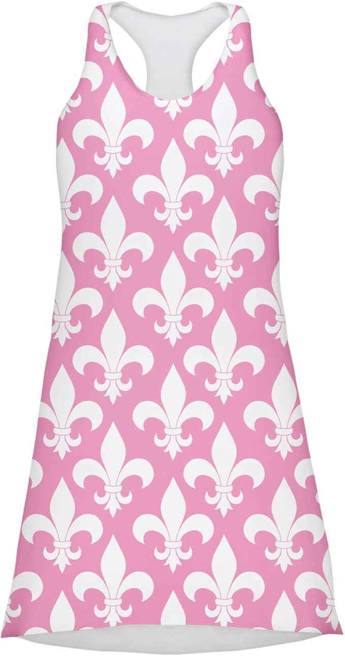 Fleur De Lis Racerback Dress (Personalized) at Amazon Women’s Clothing