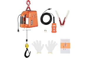 NOLANTISI 2 in 1 Electric Hoist Winch - 2200LBS 38FT 110V Manual, Wired and Wireless Remote Control for Factories, Warehouses, Garages, Etc