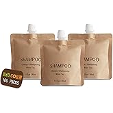 BIO CORN Shampoo Recyclable Kraft Paper Pouch Bag (100 Pack, 1.1oz/30ml)