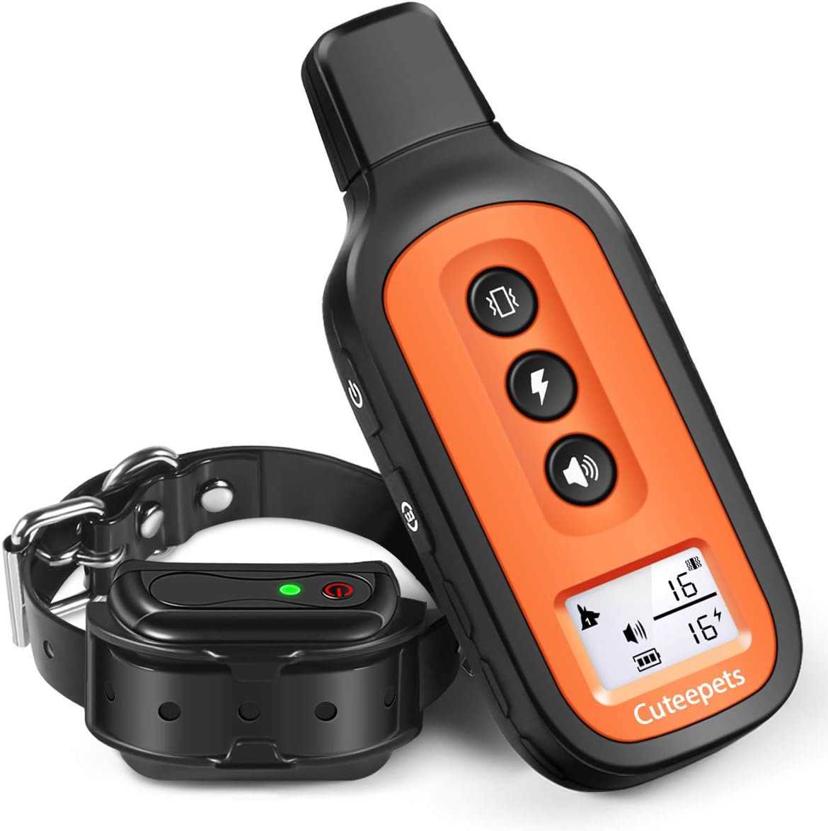 Dog Training Collar, Waterproof and Rechargeable Shock Collar for Dogs w/3 Training Modes, Up to 1600Ft Remote Range, All Breeds