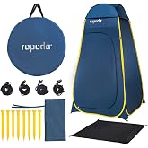 ropoda Pop Up Changing Tent 83" x 48" x 48", 6.9FT Upgrade Shower Tent | Portable Shower Tents for Camping, Privacy Tents, Includes 1 Removable Bottom, 8 Stakes, 1 Rain Cover (Gray)