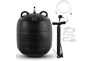 AMTEADM Test-Ball Pipeline Plugging Air Bag,Sewer Test Plug，Water Shut Off Airbag, Rubber Plumbing Balloon，Inflatable Pipe Test Plug，Used for Drainage Pipe, Sewage Pipe Temporary Water Blocking (12 Inchs)