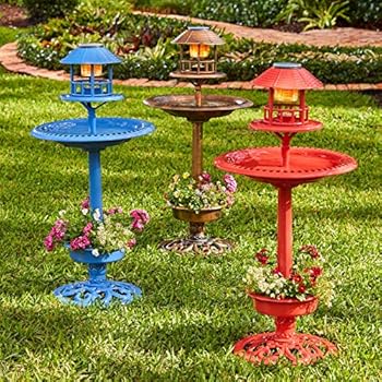 bird bath solar brylanehome birdbath fountains fountain garden water outdoor floating bronze powered planters