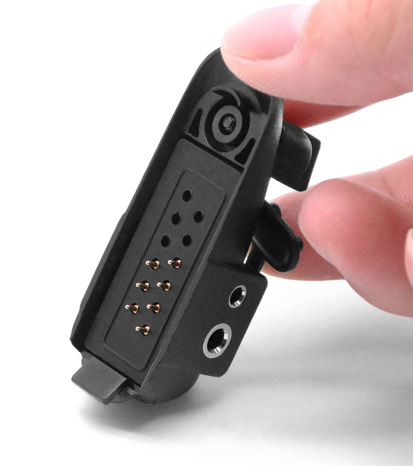 SUNDELY® Audio Earpiece Headset Adaptor Connecter Block for Motorola Radio GP320 GP328 GP340 GP380 GP680 HT1250 MTX950 PRO7150 PTX780 Multi-pin to 2-pin