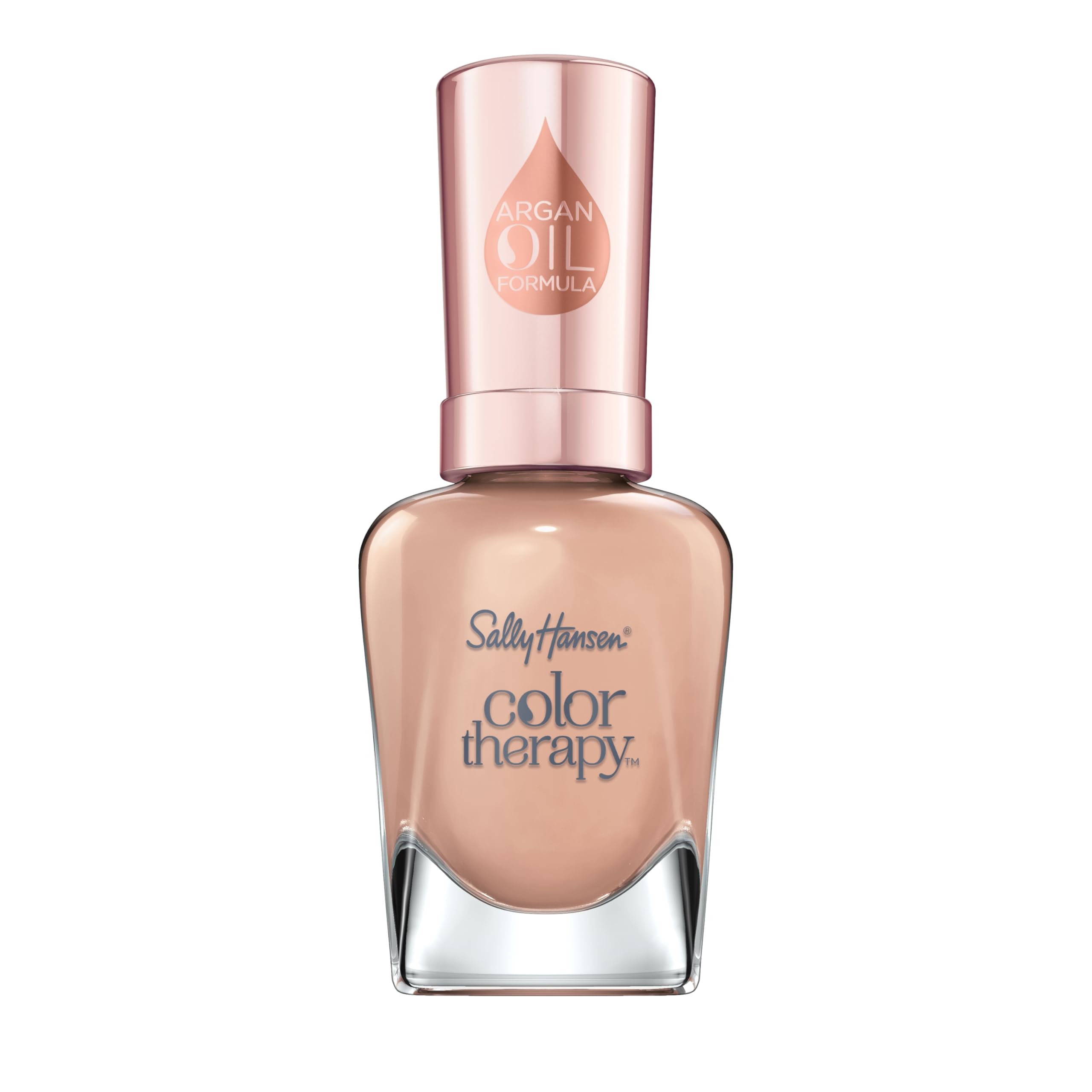 Sally Hansen Colour Therapy Nail Polish with Argan Oil, Re-Nude, 14.7 ml