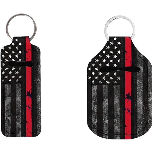 Dreaweet Portable Chapstick & Hand Sanitizer Holder Keychain Set Of 2 For Women & Girls - View #11