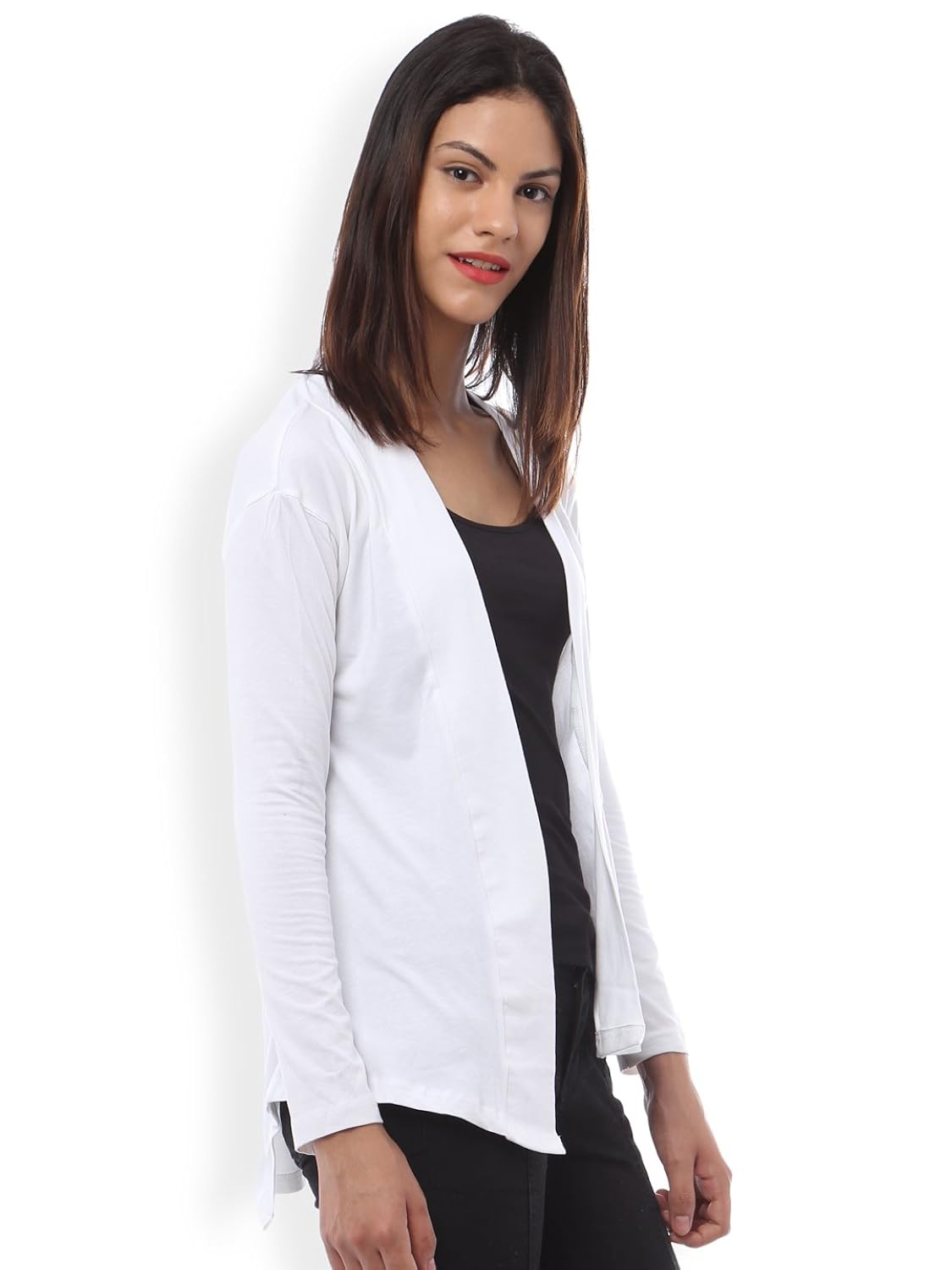 ten on ten women's white cotton shrug