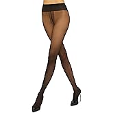 Wolford Individual 20 Denier Sheer Tights Pantyhose for Women Hosiery with Reinforced Toe Soft Waistband High Elasticity Fit