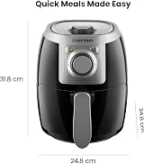 Chefman TurboFry 2L Compact Air Fryer 1000W 60-Min Timer UK view 8