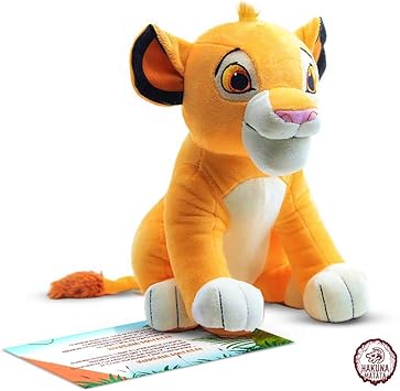 Peluche Simba - El Personaje de Dibujos Animados más Famoso de Nuestra Infancia. Material de Calidad y Seguro (Hakuna Matata Brand): Amazon.es: Juguetes y juegos
