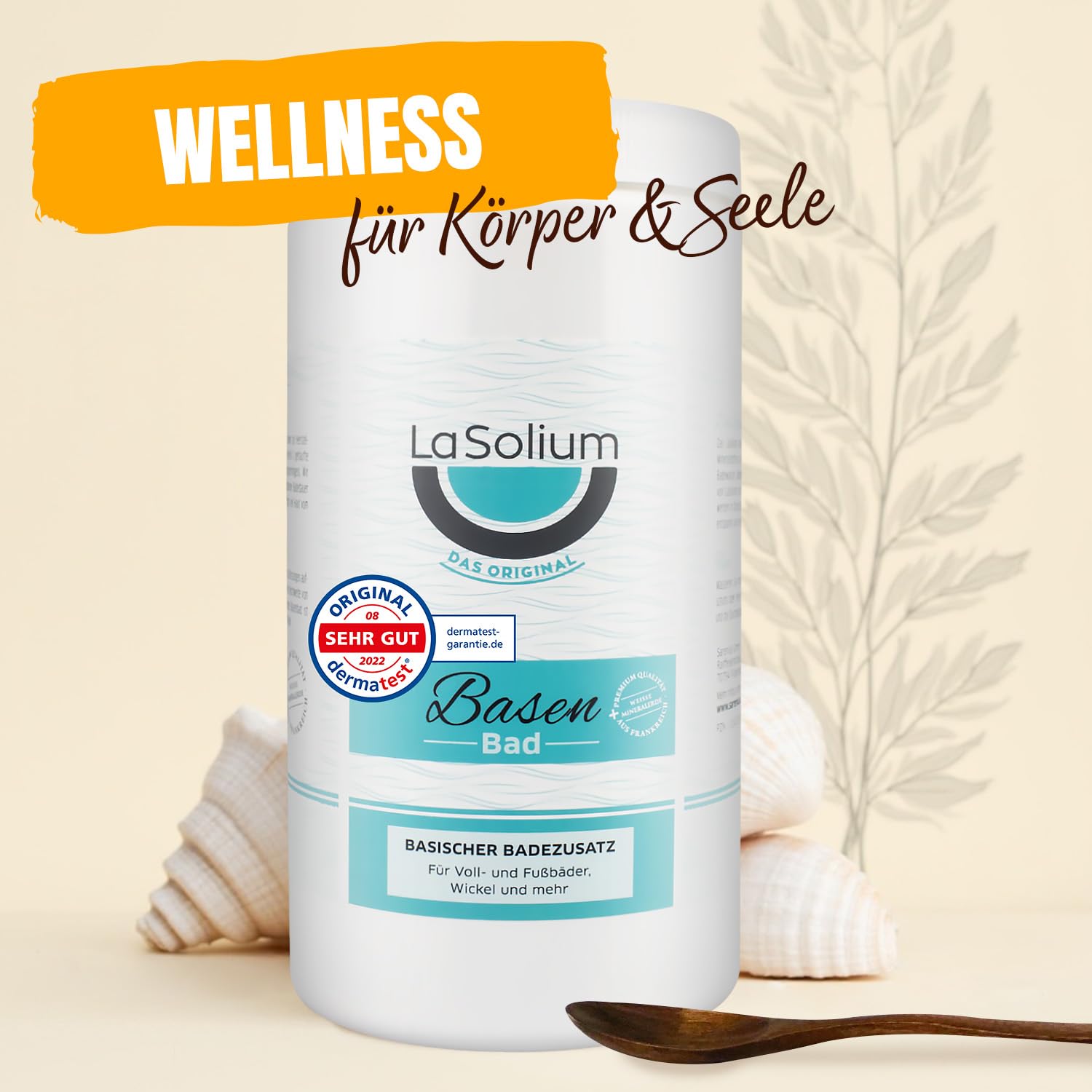 Basenbad - DERMATEST SEHR GUT, Basisches Badesalz mit Mineralerde, 1200g, in Deutschland hergestellt 8