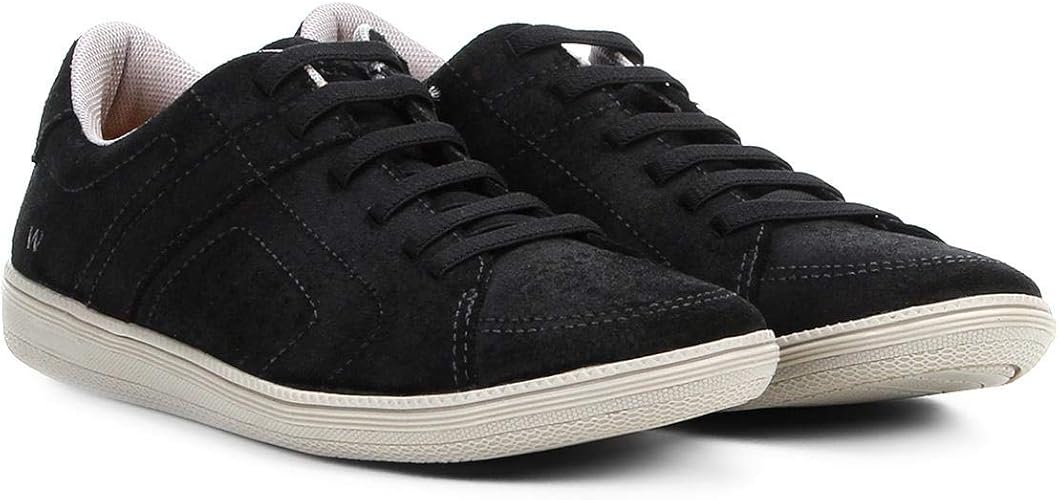 sapatênis couro west coast alternative cadarço de elástico masculino