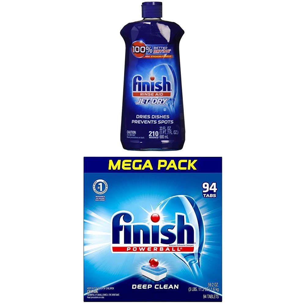 Buy Finish JetDry Rinse Aid, 23oz, Dishwasher Rinse Agent & Drying
