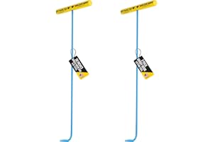 T & T TOOLS T&T Tools Handy Hook Lifting Tool - 30" Single end 3/8: Steel Manhole Cover Lifter for Covers Sewer Cap Removal Storm Drain Dock Septic Tank Metal Hooks