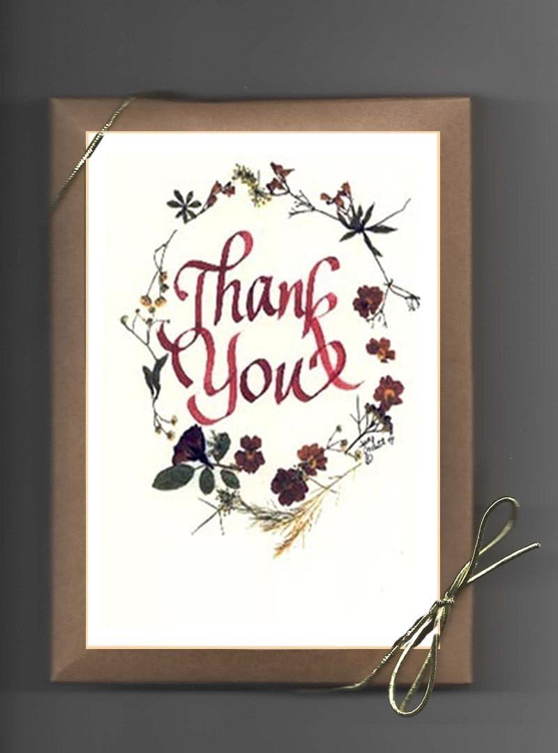 Lovely Thank You cards in boxed gift collection 4 different designs