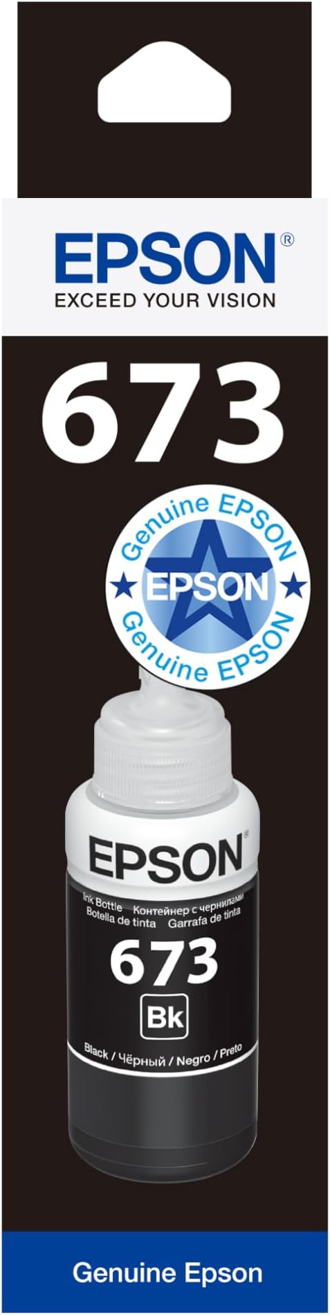 Epson EcoTank T6731 Black Ink Bottle 70ml for L1800 L800 L850 Printers