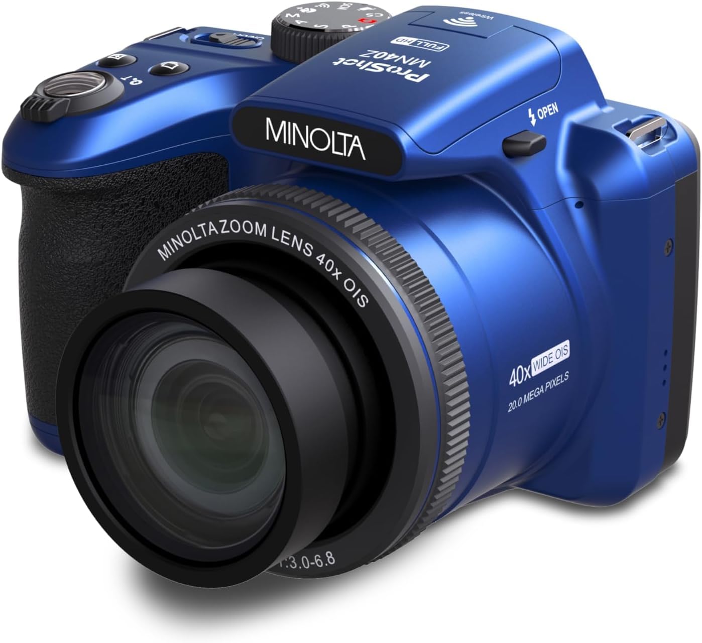 Minolta MN40Z 20MP Digital Camera – 40x Optical Zoom, 1080p FHD Video, 3.0