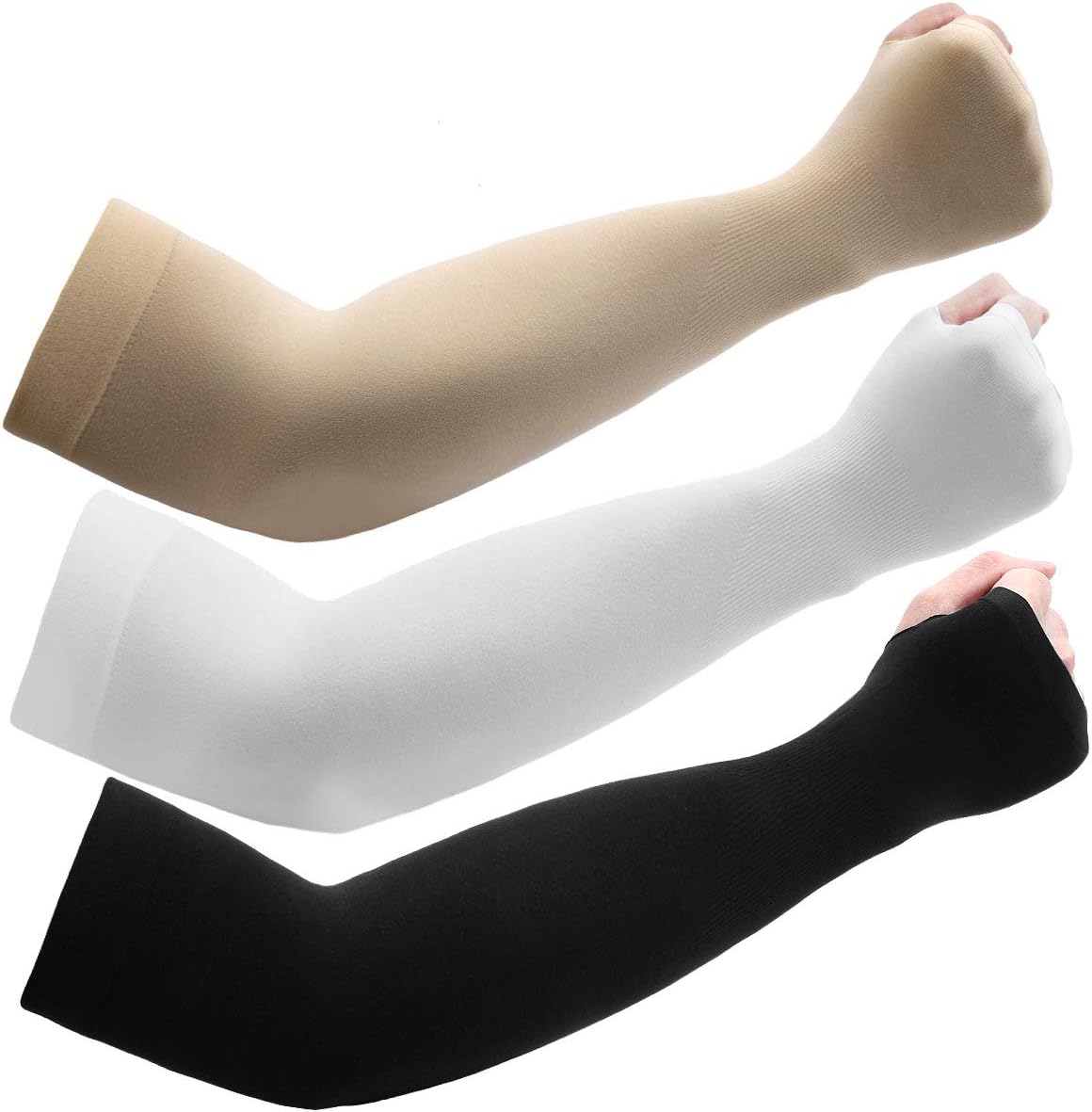 Arm Sleeves - Arm Glove Fingerless Cover Long Mittens Winter Wrist Sleeves Warm Compression Sport Gloves For Men Women