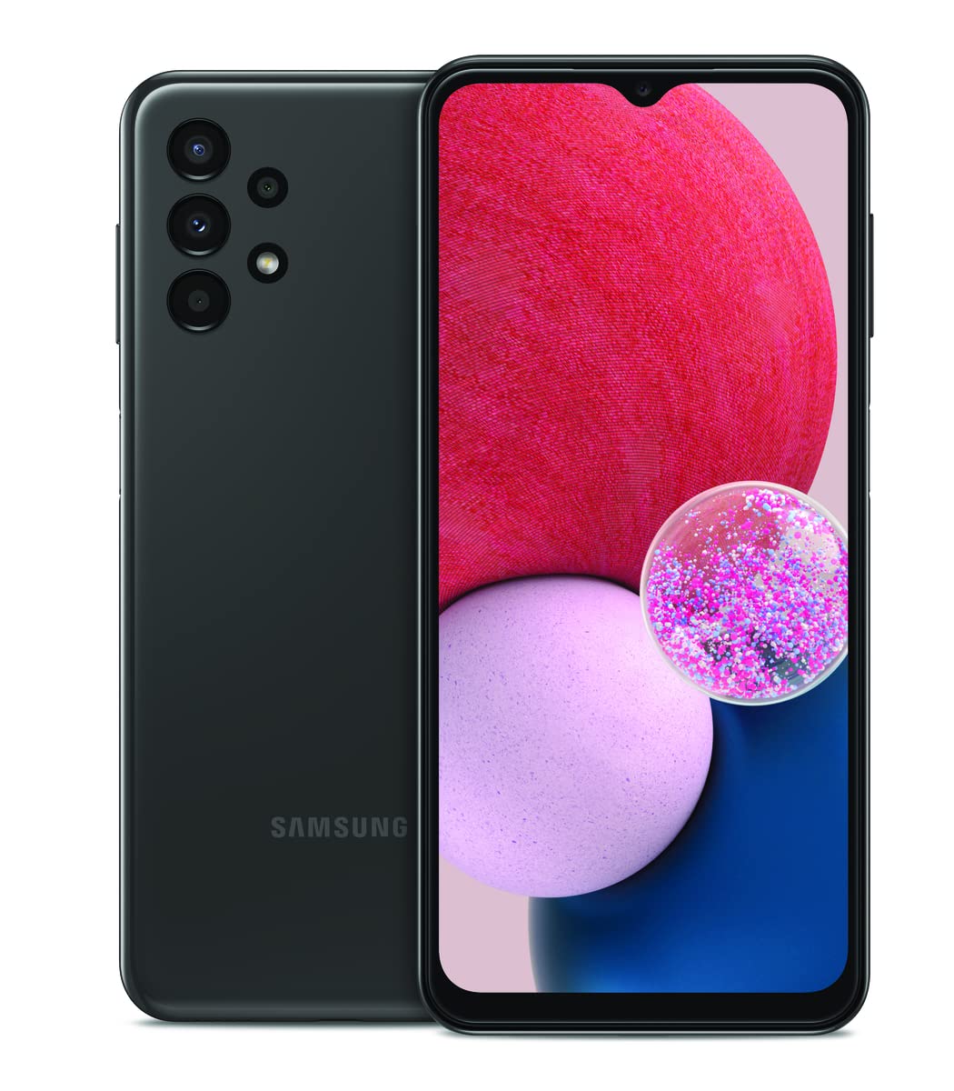 Photo 1 of SAMSUNG Galaxy A13 LTE Cell Phone, Factory Unlocked Android Smartphone, 32GB, Multi Lens Camera, Infinity-V HD+ Display Screen, Long Battery Life, Expandable Storage, US Version, Black