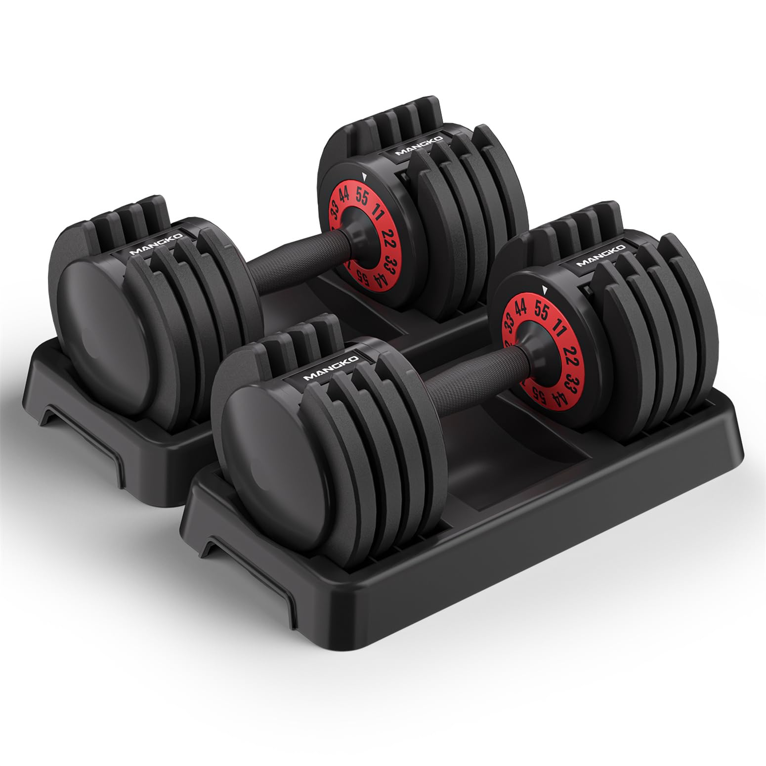 Photo 1 of ***See Notes***Only One Dumbbell***Mangko Adjustable Dumbbell 55LB Single Dumbbell 5 Weight Options Dumbbell Anti-Slip Metal Handle, Perfect for Home Workouts