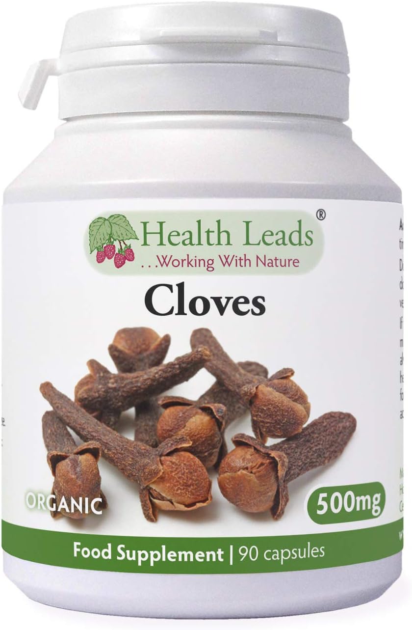 Clove Powder 500 miligram per Capsule x 90, 90 count (Pack of 1)