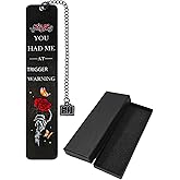 Dark Romance Bookmark Gifts for Women Spicy Gothic Book Mark for Book Lover Funny Bookmarks Student School Supplies Birthday Gifts for Friends (Dark Romance - Rose Butterfly)